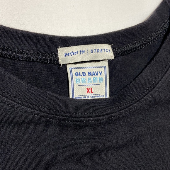 Old Navy Perfect Fit Stretch Long Sleeve Top. Black Crew Neck X-LARGE - Picture 4 of 9